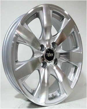 Megatork TORK 6803 6x14inç 4x100 et 35 73.1 Silver Machined Çelik Jant