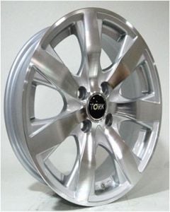 Megatork TORK 6803 6x14inç 4x100 et 35 73.1 Silver Machined Çelik Jant
