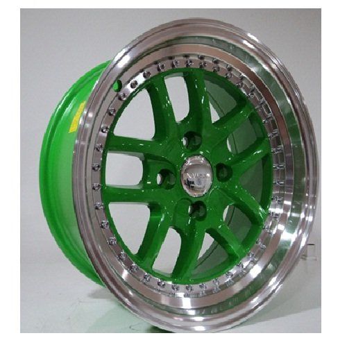 Powcan BK 661 8X15inç 4X100 GREEN MACHİNED ÇELİK JANT