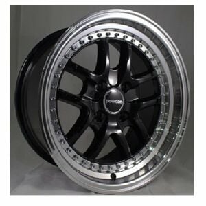 Powcan BK 661 8X15inç 4X100 BLACK MACHİNED ÇELİK JANT