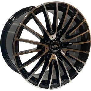 SRW 0289 8X18İNÇ  5X112 ET35 66.6 BLACK MACHINED XL ÇELİK JANT