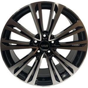 SRW 0299 8X18İNÇ  5X112 ET35 66.45 BLACK MACHINED XL ÇELİK JANT