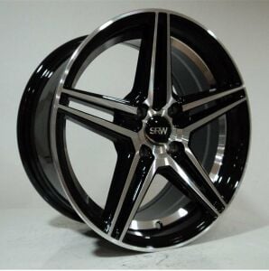 SRW 5357 7x15inç 4x100 et35 73.1 Silver Machined Çelik Jant