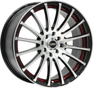 Megatork TORK 367 6.5x15inç 4x100/108 Black Under Red Çelik Jant
