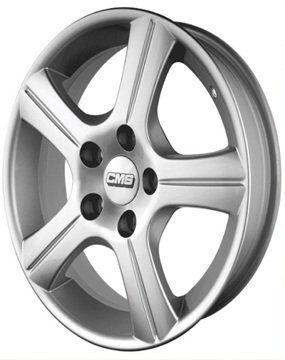CMS 313 6.5x15inç 4x108 63.4 Ford Silver Machined Çelik Jant