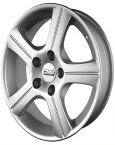 CMS 313 6.5x15inç 4x108 63.4 Ford Silver Machined Çelik Jant