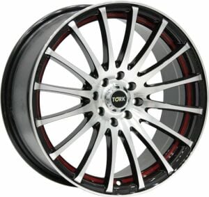 Megatork TORK 367 6x14inç 4x100/108 Black Under Red Çelik Jant