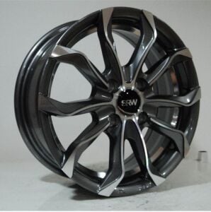 SRW 0190 6x15inç 4x108 et38 73.1 Silver Machined Çelik Jant