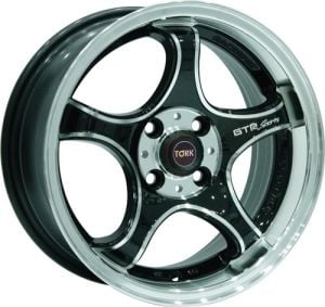 Megatork TORK 395 7x15inç 4x100 Black Machined Çelik Jant