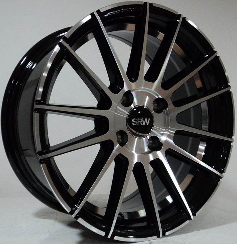 SRW 0186 7x15inç 4x100 et35 73.1 Silver Machined Çelik Jant