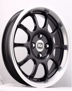 Kormetal KM 175 6.5x15inç 4x100 et30 67.1 Red Black Machined Çelik Jant