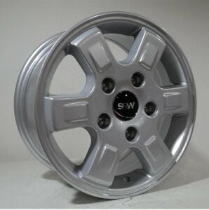 SRW 6096 7x15inç 5x130 et50 84.1 Silver Machined Çelik Jant