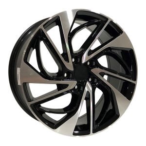 DY 678 8X18İNÇ  5X114.3 ET50 67.1 BLACK MACHINED XL ÇELİK JANT