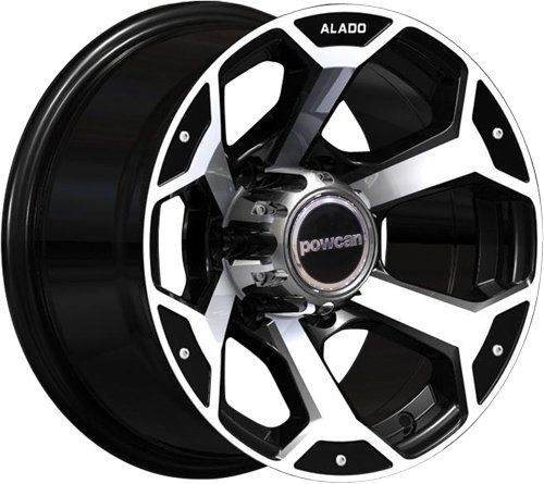 Powcan BK 321 8x15inç 6x139.7 BLACK MACHINED ÇELİK JANT