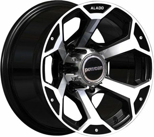 Powcan BK 321 10x15inç 5x139.7  ET -40 Black Machined Çelik Jant