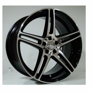 Megatork TORK 3184 8X18inç 5X112 BLACK MACHİNED ÇELİK JANT