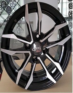 Carre CAR 461 6x14inç 4x100 et35 67.1 Black Machined Çelik Jant