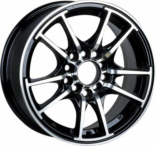 Slk SLK 1152 6.5x15inç 4x100/114 BLACK MACHINED ÇELİK JANT