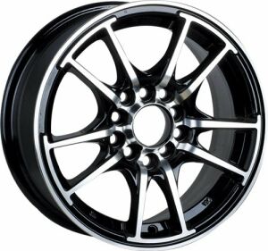 Slk SLK 1152 6.5x15inç 4x100/114 BLACK MACHINED ÇELİK JANT