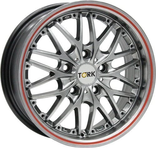Megatork TORK 903 6.5x15inç 4x100 Silver Machined Red