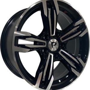 BK 5730 8.5X18İNÇ  5X120 ET34 72.56 BLACK MACHINED XL ÇELİK JANT