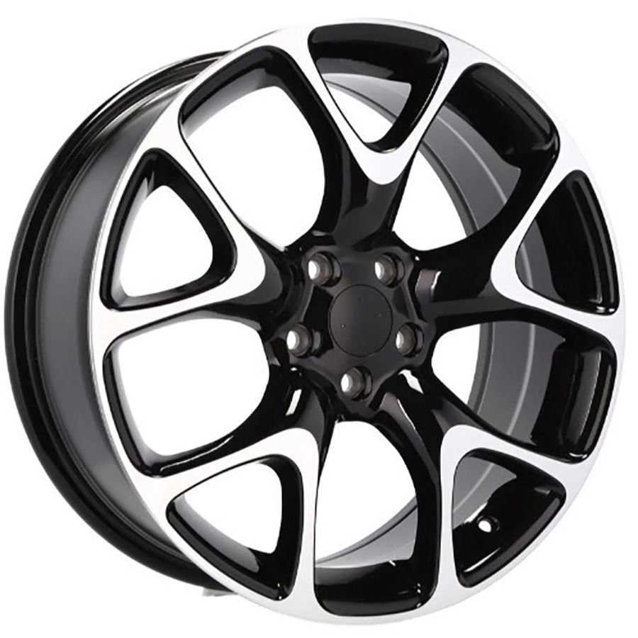 BK 518 8X18İNÇ  5X115 ET42 73.1 BLACK MACHINED ÇELİK JANT