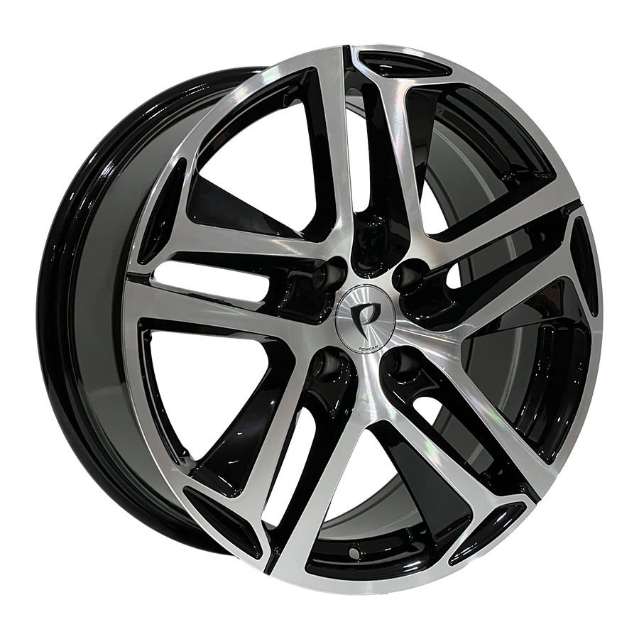 BK 5516 7.5X17İNÇ  4X108 ET28 65.1 BLACK MACHINED XL ÇELİK JANT