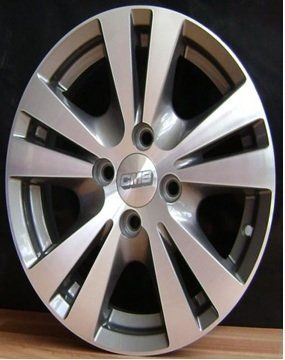 CMS 458 6x14inç 4x100 Black Diamond Çelik Jant