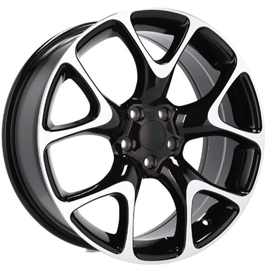 BK 518 8X18İNÇ  5X105 ET42 73.1 BLACK MACHINED ÇELİK JANT