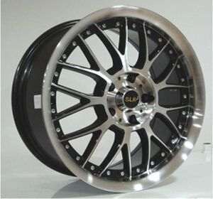 Slk SLK 9015 6.5x15inç 5x100 BLACK MACHİNED ÇELİK JANT