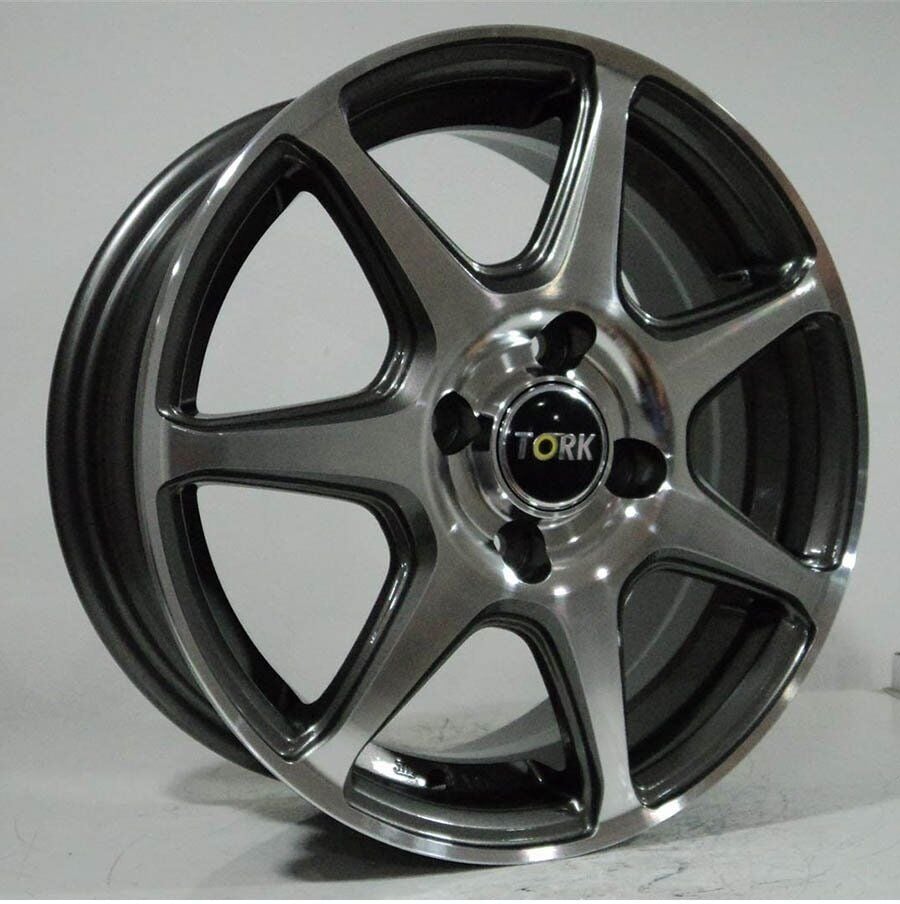 Megatork TORK 4945 5.5x14inç 4x100 et43 73.1 Silver Machined Çelik Jant