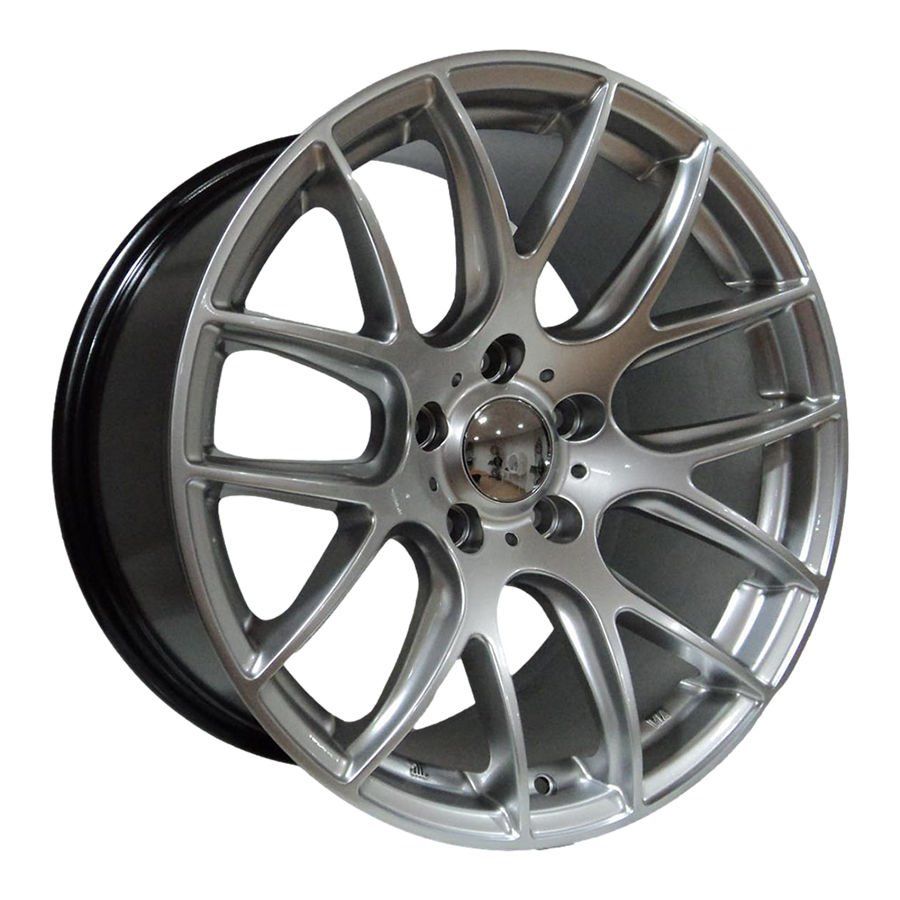 BK 663 9.5X18İNÇ  5X120 ET37 72.56 HYPER SILVER XL ÇELİK JANT