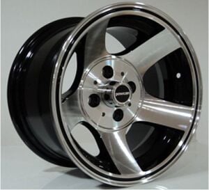 Powcan BK 222 6.5x13inç 4x98 Black Machined Black Çelik Jant TEK JANT SİPARİŞİ