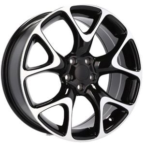 BK 518 8X18İNÇ  5X120 ET35 72.56 BLACK MACHINED ÇELİK JANT