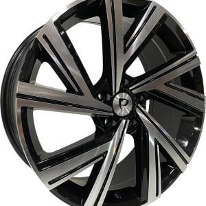 BK 5805 8X18İNÇ  5X112 ET45 57.1 BLACK MACHINED XL ÇELİK JANT
