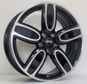 BCH F722 7.5X18İNÇ  5X120 ET45 72.56 BLACK MACHINED XL ÇELİK JANT
