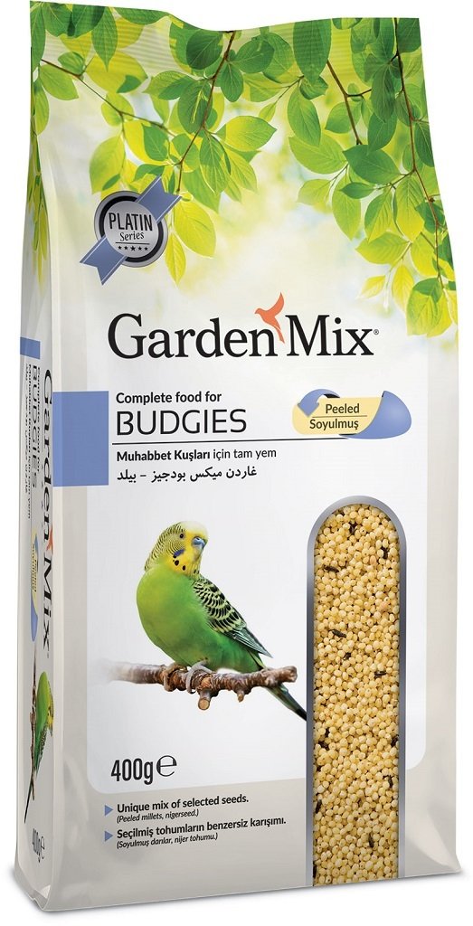 Gardenmix Platin Yetişkin Soyulmuş Muhabbet Kuşu Yemi 400 gr