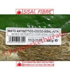 Sisal Fibre Kanaryalar ve Egzotik Kuşlar İçin Antiseptik Hindistan Cevizi Lifi-Sisal Yuva Malzemesi 500 gr