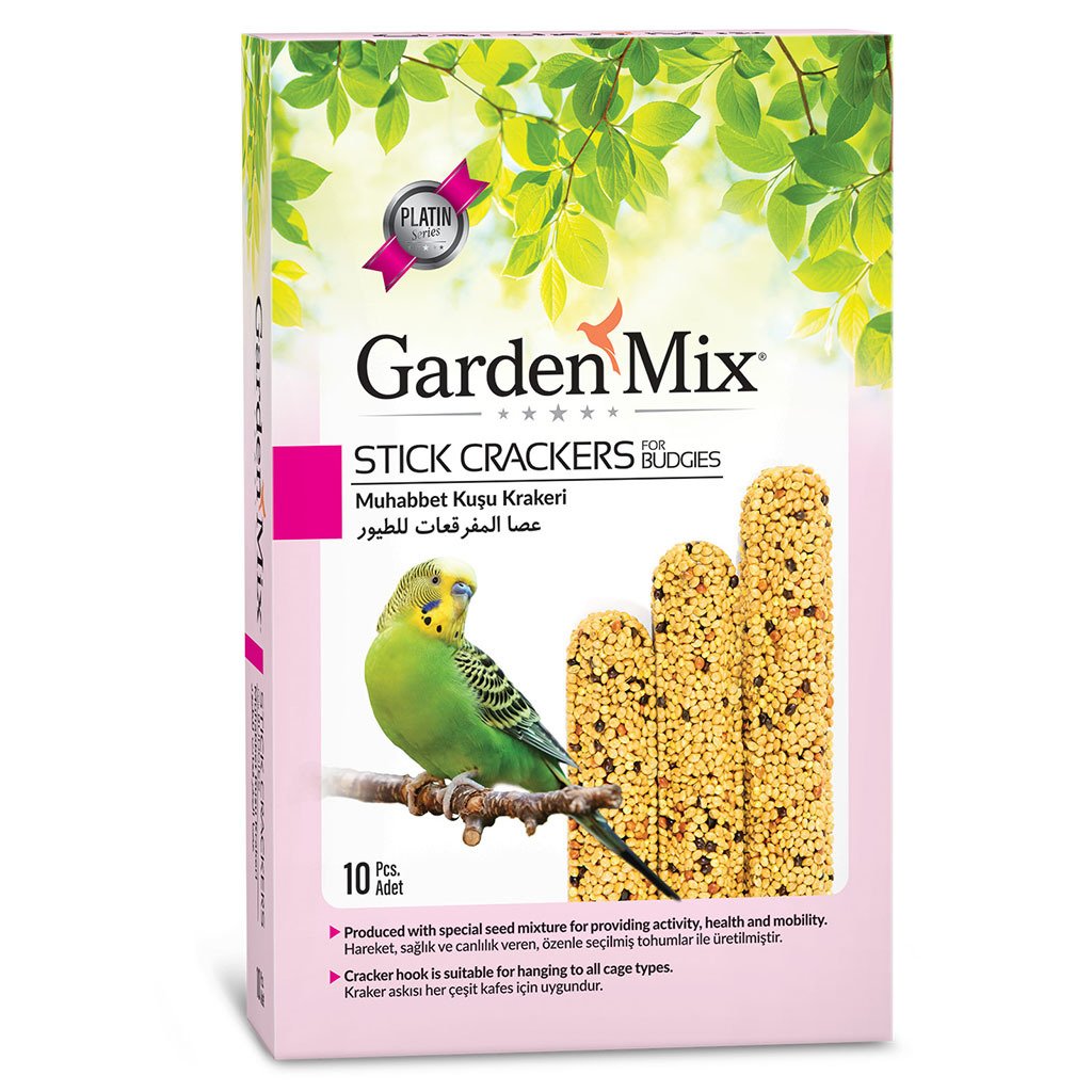Garden Mix Platin Sade Muhabbet Kuşu Krakeri 10 lu Paket