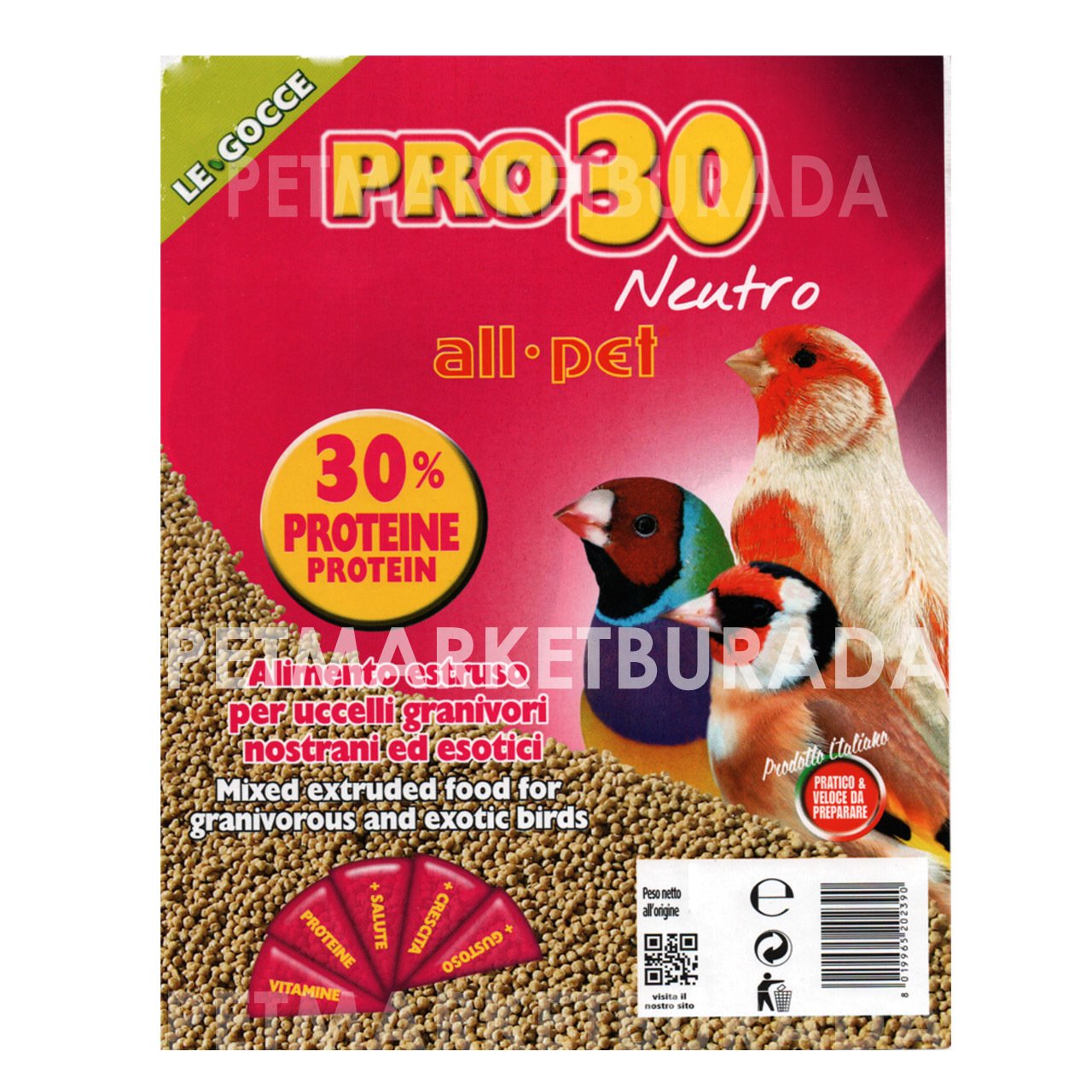 Le Gocce PRO 30 Neutro Bianco Protein&Vitaminli Özel Mama Nemlendiricisi 1 kg (Bölünmüş)