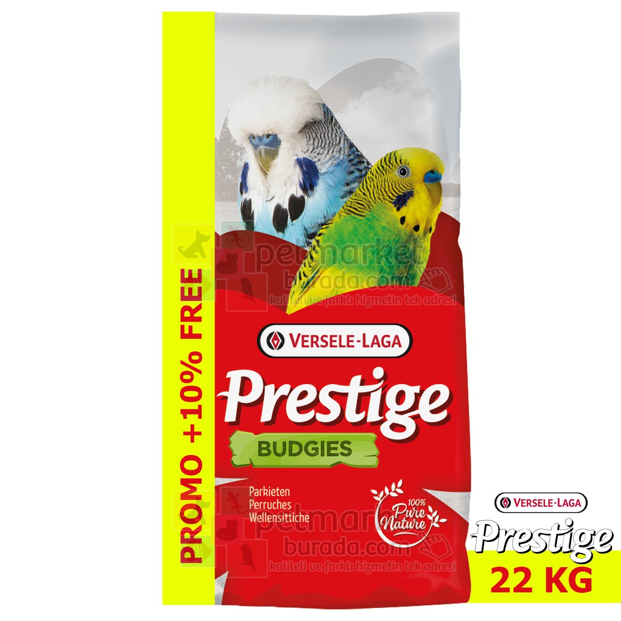 Versele Laga Prestige Budgies Karışık Muhabbet Kuşu Yemi 22 Kg