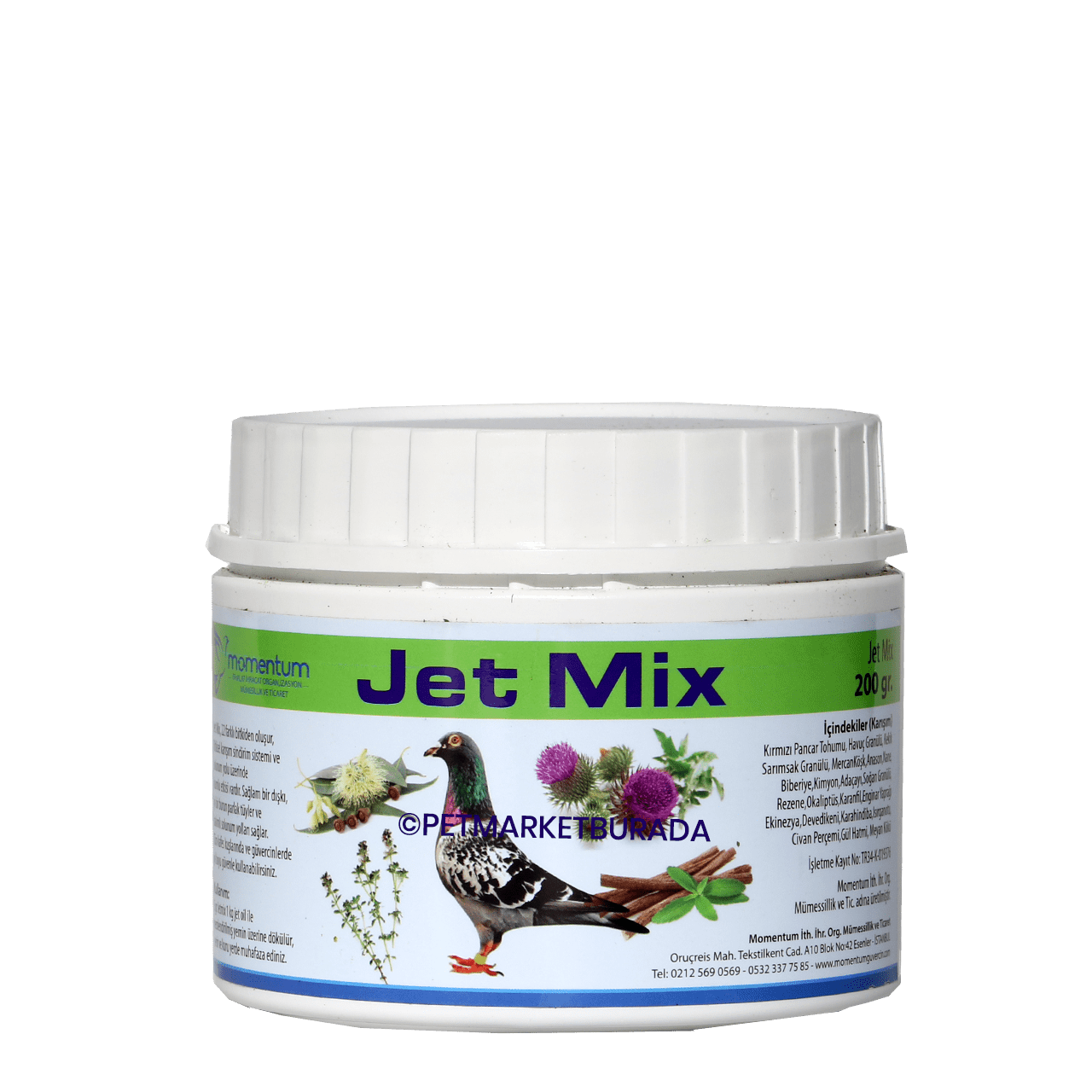 Momentum Jet Mix 22 Farklı Özel Performans Artırıcı Tohum&Bitki Karışımı 200 gr
