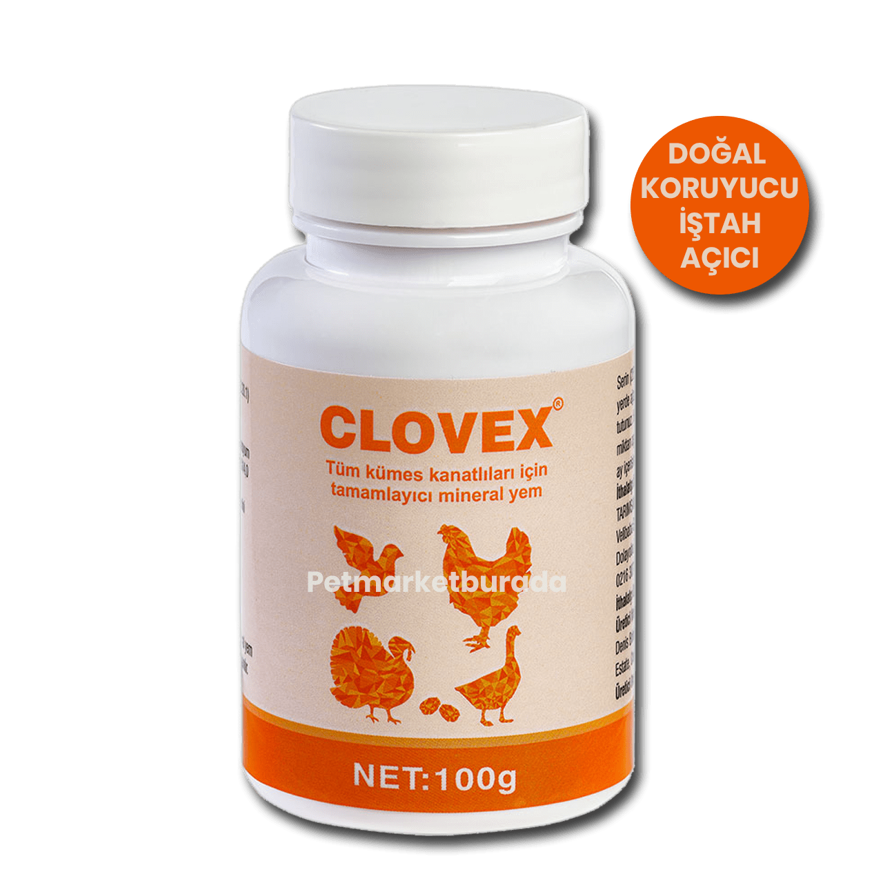 Tarımsan Clovex Doğal Sarımsaklı İştah Açıcı Hastalıklara Karşı Koruyucu Katkı 100 gr