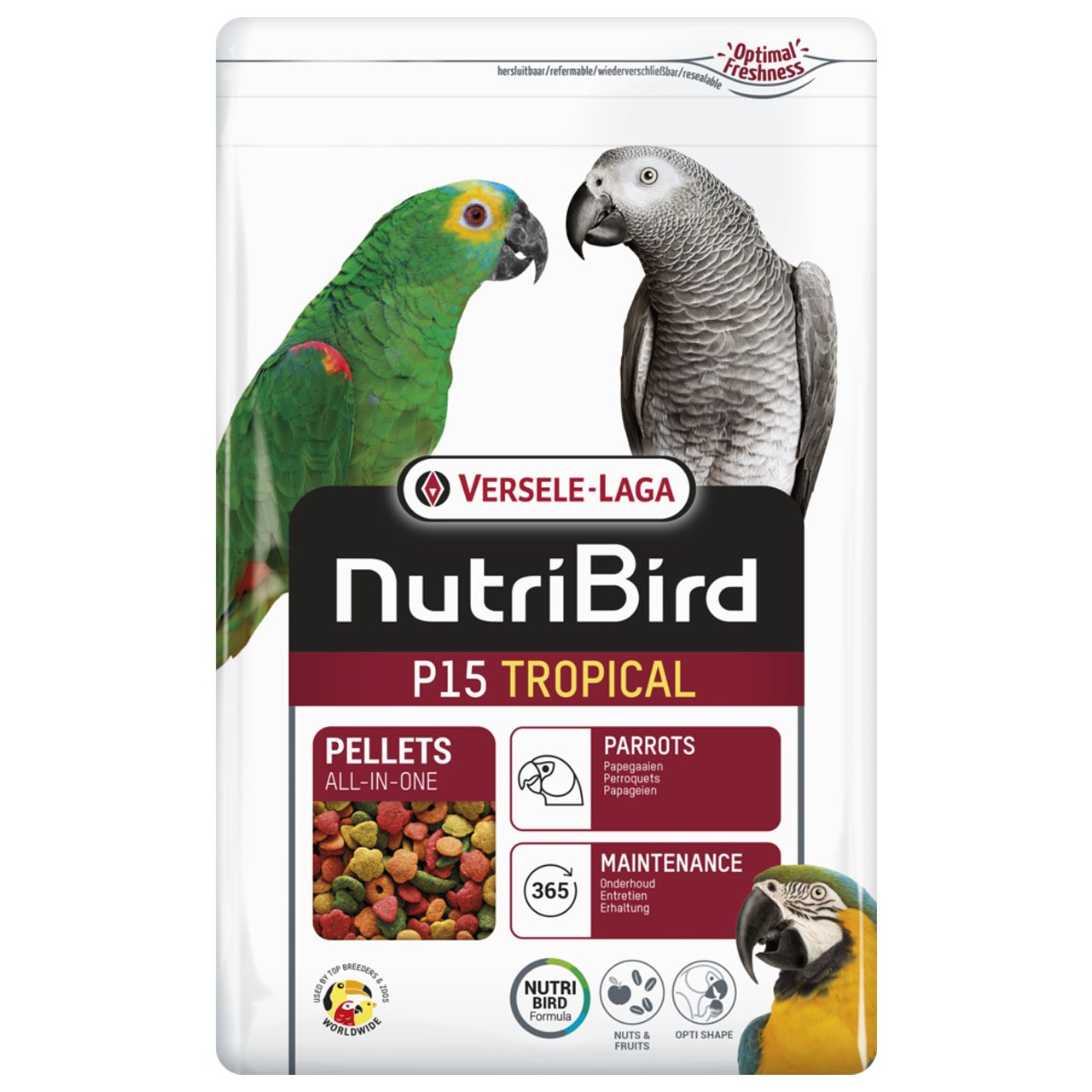 Versele Laga Nutribird P15 Tropical Papağanlar İçin Meyveli Pelet Yem 10 kg