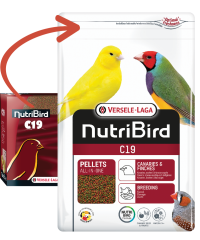 Versele Laga Nutribird C19 Üreyen Kanaryalar Ve Finçler İçin Meyveli Pelet Yem 1 kg (Bölünmüş)