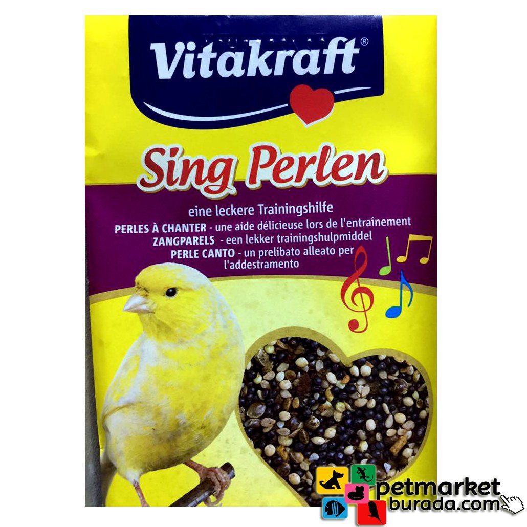 Vitakraft Sing Perlen Kanarya ve Florya Öttürücü Yem Katkısı 20gr