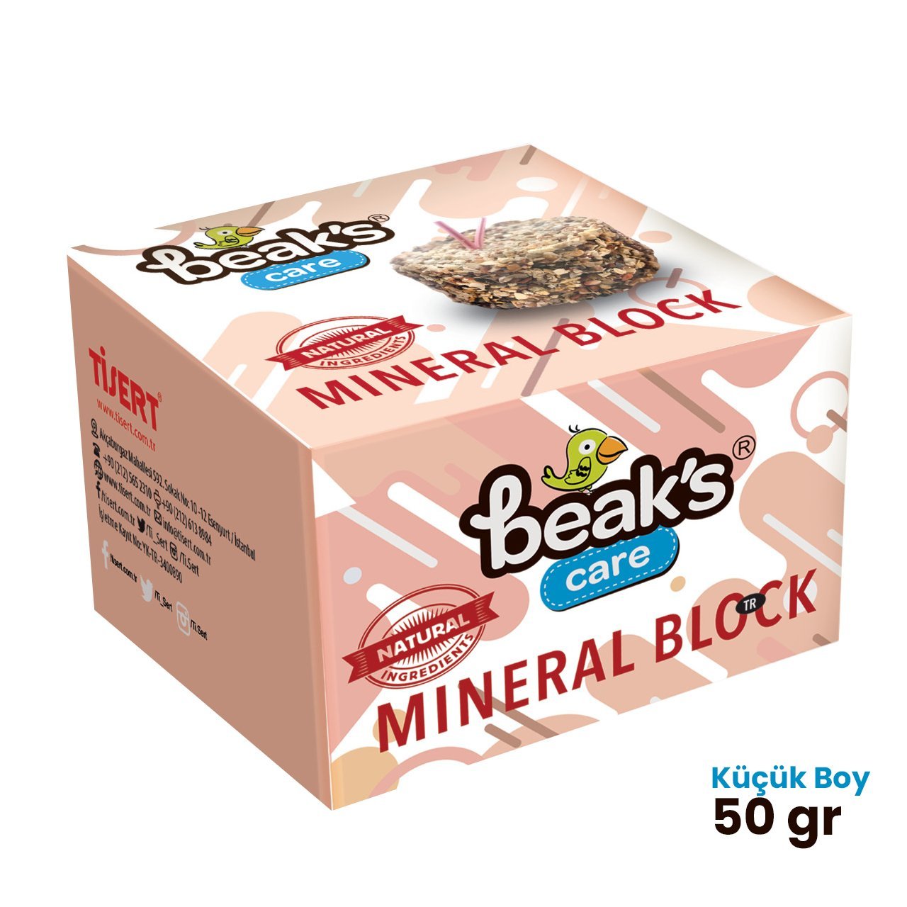 Beaks Care Mineral Block Zengin Mineralli Küçük Boy Gaga Taşı 1 Adet