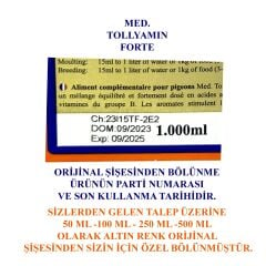 Tollisan Med Tollyamin Forte Karaciğer Kas ve Tüy Düzenleyici Amino Asit 100 ml