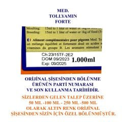 Tollisan Med Tollyamin Forte Karaciğer Kas ve Tüy Düzenleyici Amino Asit 50 ml