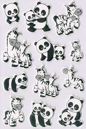 Herma Magic Etiket Foam Panda Ve Atlar 